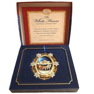 White House Historical Assn Christmas Ornament 2004 in Box President Hayes